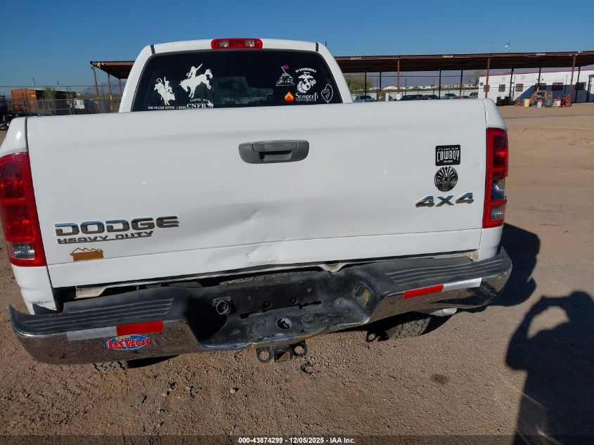 2003 Dodge Ram 2500 Slt/Laramie/St VIN: 3D7KU28W83G806692 Lot: 43874299