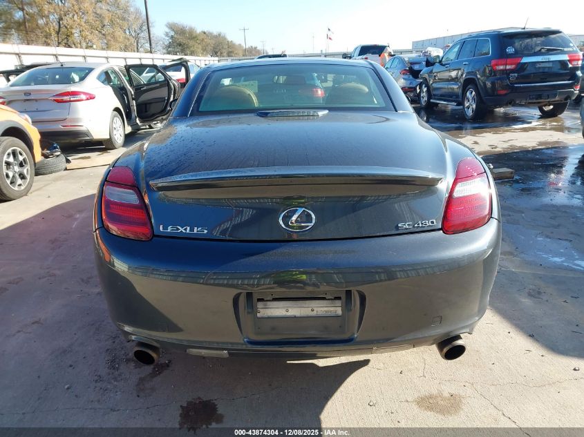 2006 Lexus Sc 430 VIN: JTHFN48Y369009257 Lot: 43874304