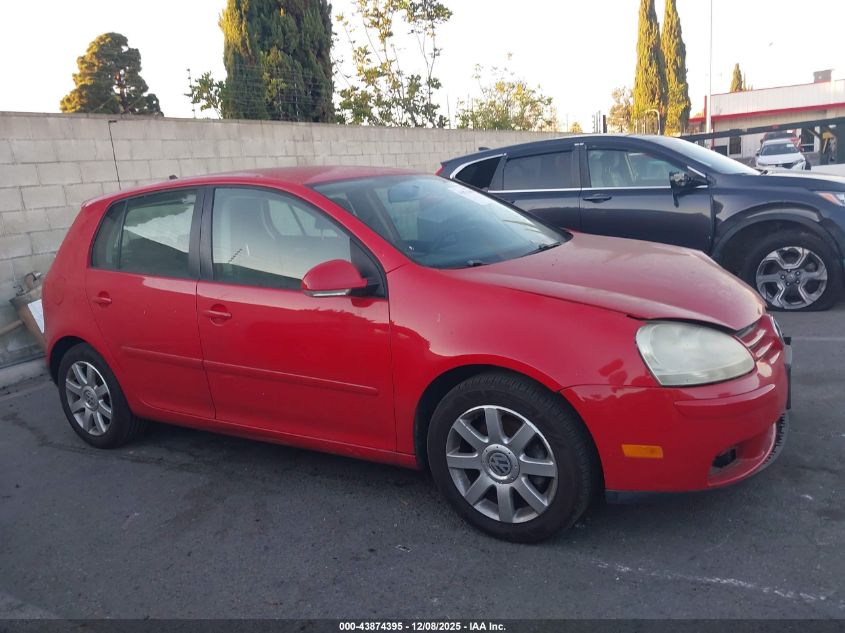 2009 Volkswagen Rabbit S VIN: WVWDB71K69W105074 Lot: 43874395