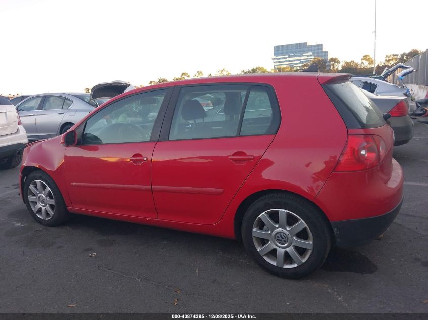 2009 Volkswagen Rabbit S VIN: WVWDB71K69W105074 Lot: 43874395