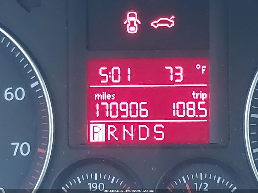 2009 Volkswagen Rabbit S VIN: WVWDB71K69W105074 Lot: 43874395