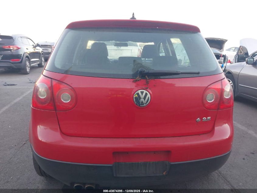 2009 Volkswagen Rabbit S VIN: WVWDB71K69W105074 Lot: 43874395