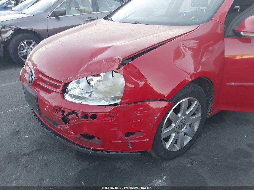 2009 Volkswagen Rabbit S VIN: WVWDB71K69W105074 Lot: 43874395