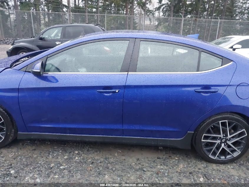 2019 Hyundai Elantra Sport VIN: KMHD04LB8KU861195 Lot: 43874408