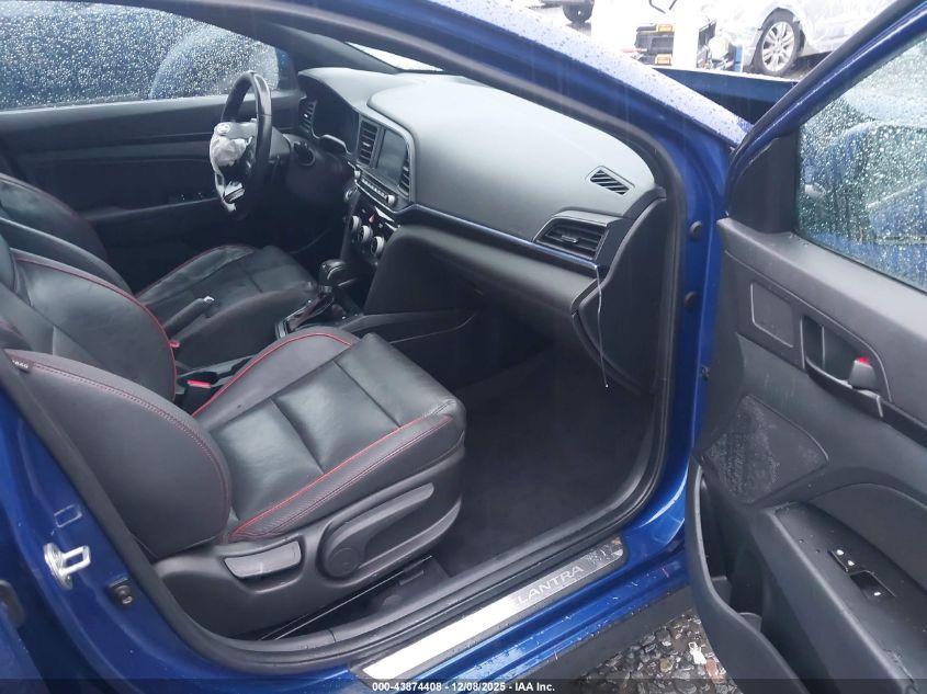 2019 Hyundai Elantra Sport VIN: KMHD04LB8KU861195 Lot: 43874408