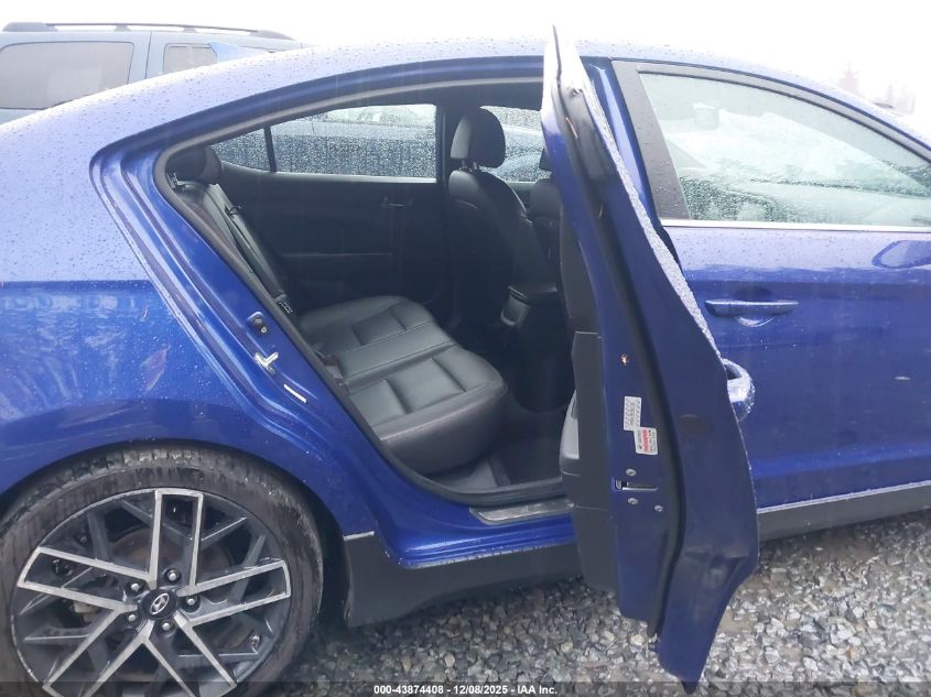 2019 Hyundai Elantra Sport VIN: KMHD04LB8KU861195 Lot: 43874408