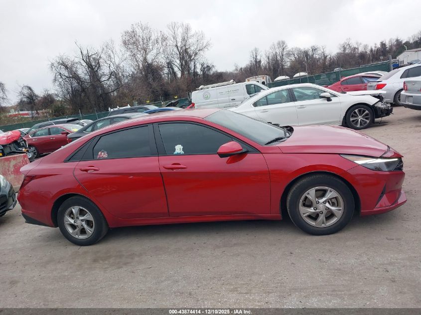 2022 Hyundai Elantra Se VIN: KMHLL4AG6NU357234 Lot: 43874414
