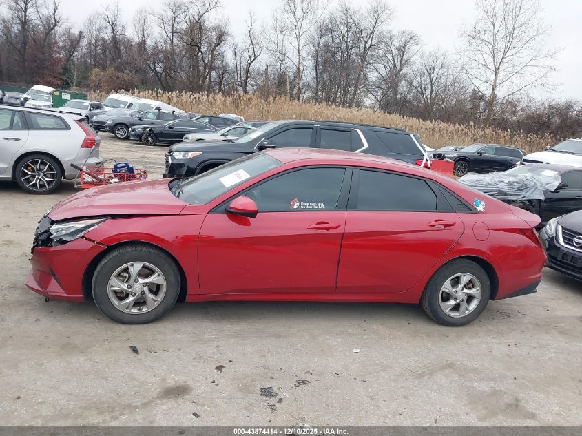 2022 Hyundai Elantra Se VIN: KMHLL4AG6NU357234 Lot: 43874414