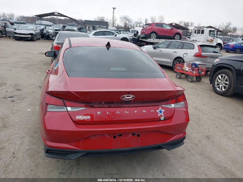 2022 Hyundai Elantra Se VIN: KMHLL4AG6NU357234 Lot: 43874414