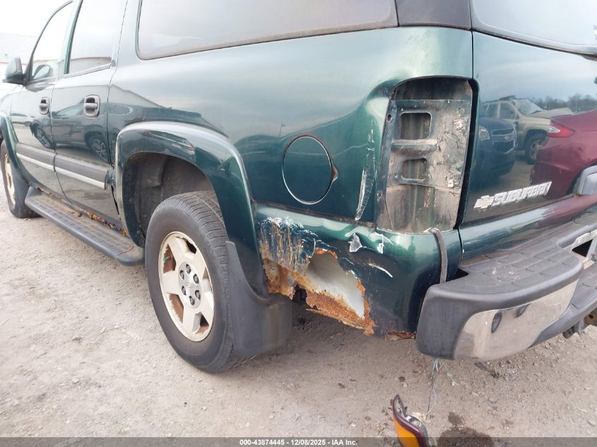2004 Chevrolet Suburban 1500 Ls VIN: 3GNFK16ZX4G288702 Lot: 43874445