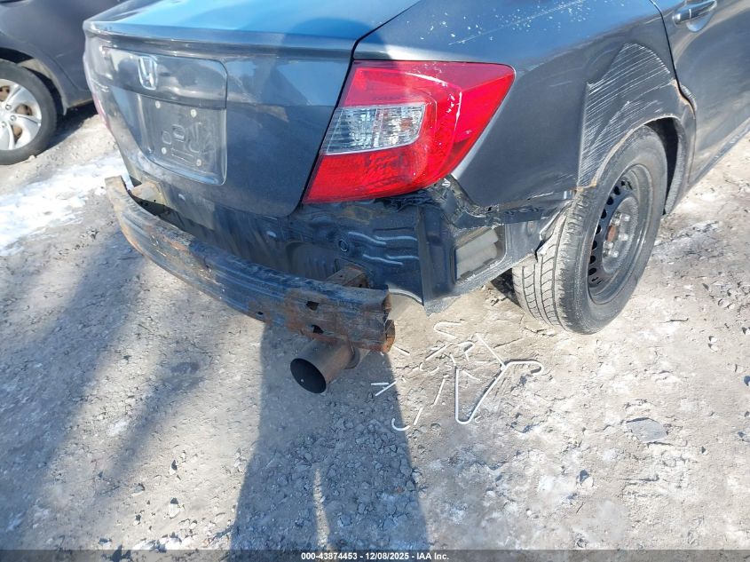 2012 Honda Civic Lx VIN: 19XFB2E50CE027604 Lot: 43874453