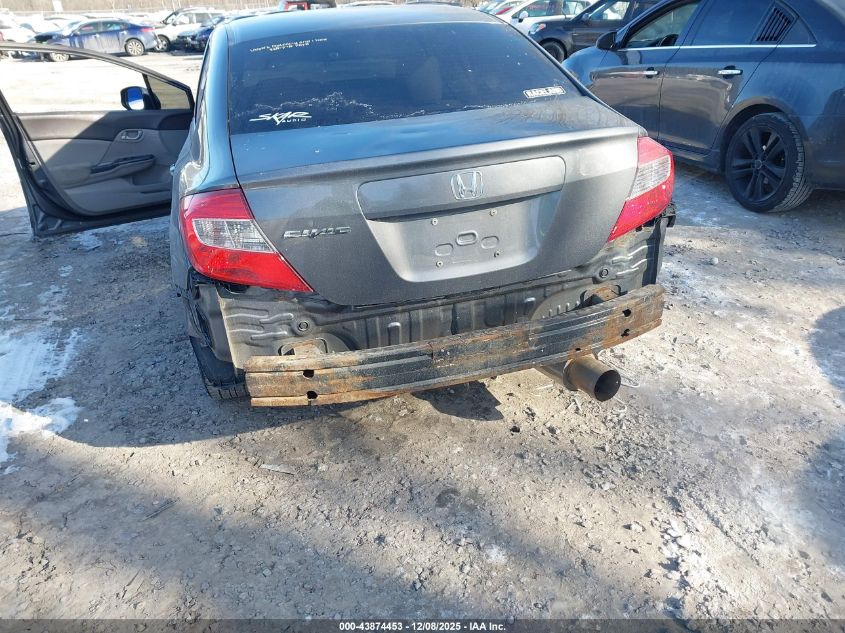 2012 Honda Civic Lx VIN: 19XFB2E50CE027604 Lot: 43874453