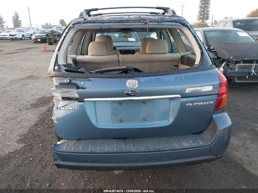 2006 Subaru Outback 2.5I VIN: 4S4BP61C367319257 Lot: 43874474