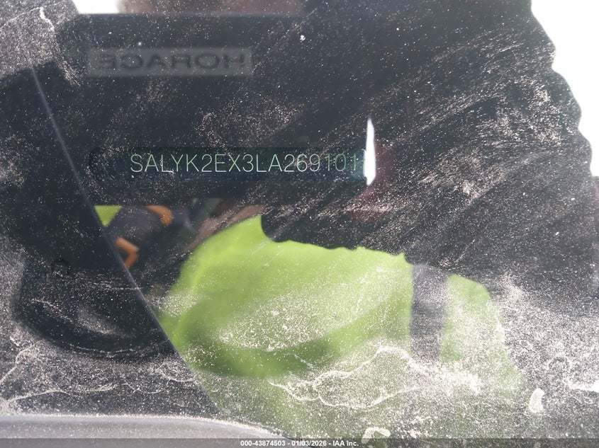 2020 Land Rover Range Rover Velar P250 R-Dynamic S VIN: SALYK2EX3LA269101 Lot: 43874503