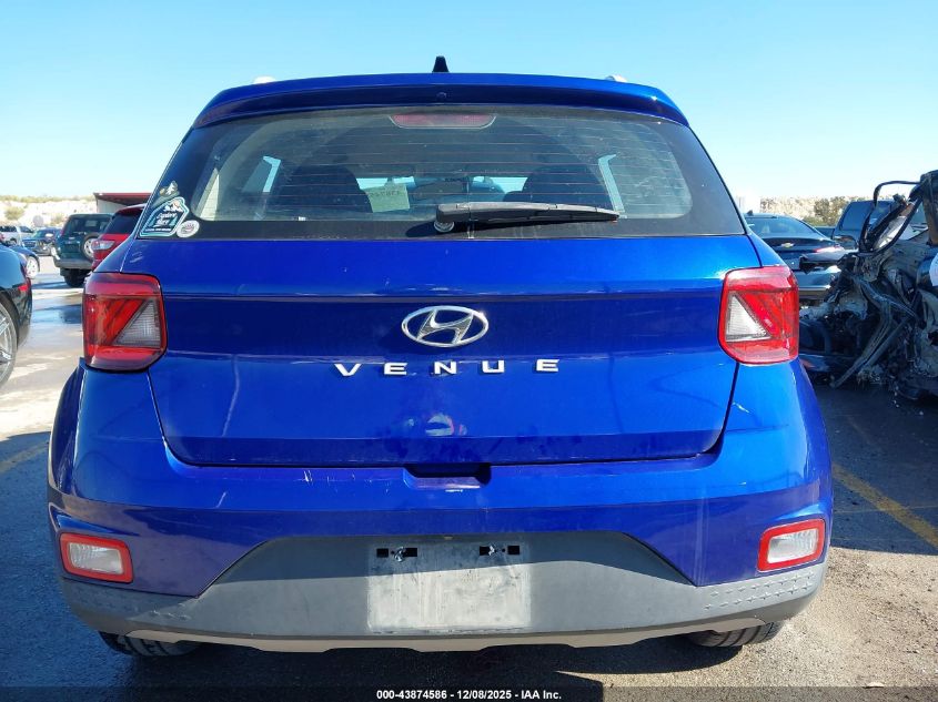 2021 Hyundai Venue Sel VIN: KMHRC8A36MU070991 Lot: 43874586