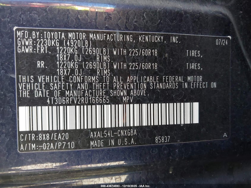 4T3D6RFV2RU166665 2024 TOYOTA RAV 4 photo no. 9