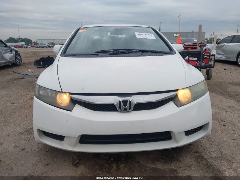 2009 Honda Civic Lx VIN: 19XFA16549E052252 Lot: 43874650