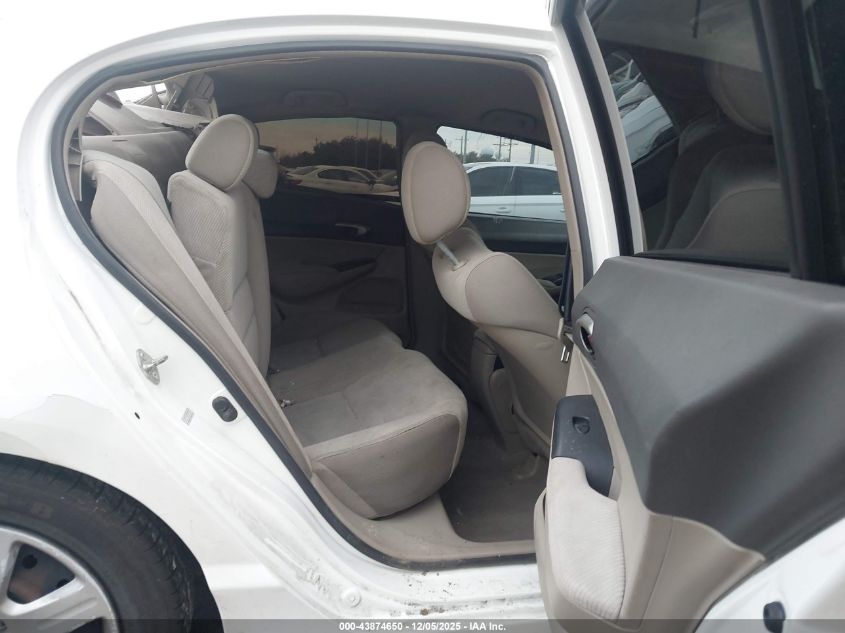 2009 Honda Civic Lx VIN: 19XFA16549E052252 Lot: 43874650