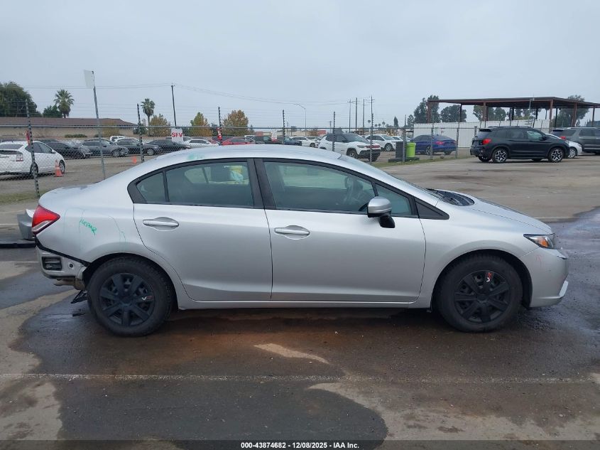 2014 Honda Civic Lx VIN: 19XFB2F57EE233312 Lot: 43874682