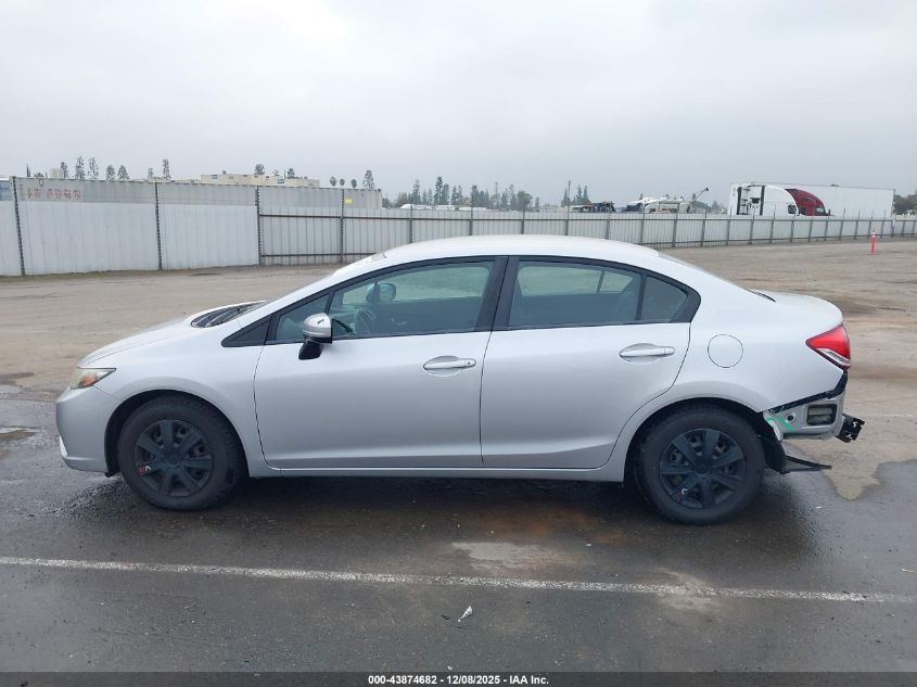 2014 Honda Civic Lx VIN: 19XFB2F57EE233312 Lot: 43874682