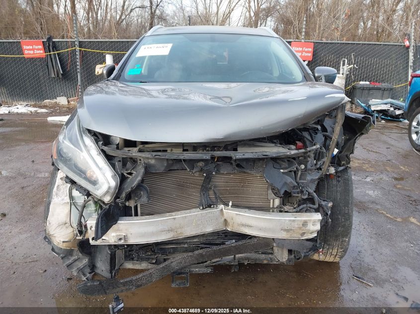 2018 Nissan Murano Sl VIN: 5N1AZ2MH9JN195702 Lot: 43874689