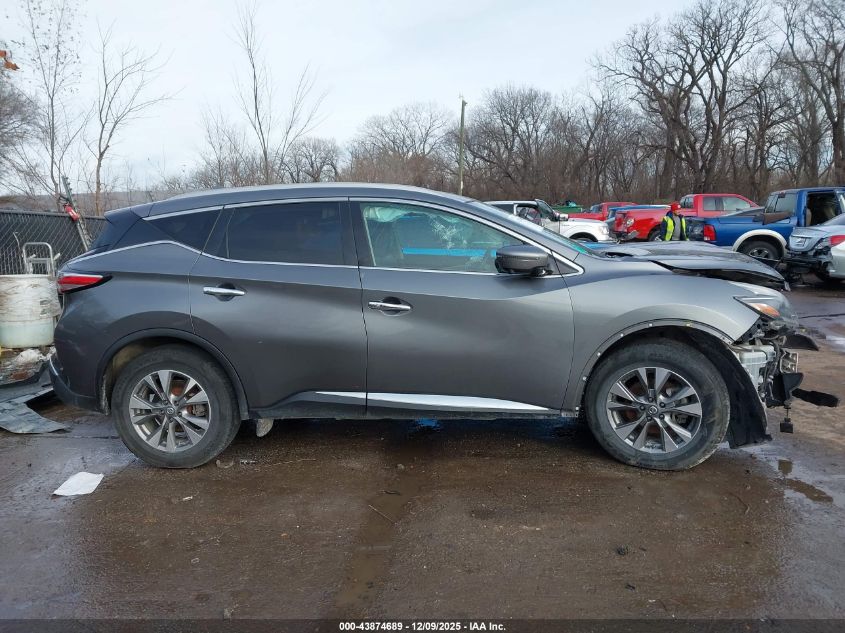 2018 Nissan Murano Sl VIN: 5N1AZ2MH9JN195702 Lot: 43874689