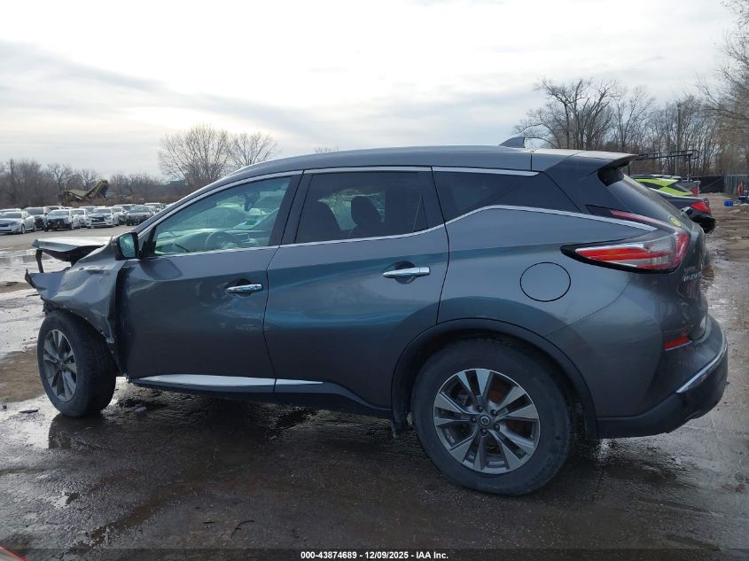 2018 Nissan Murano Sl VIN: 5N1AZ2MH9JN195702 Lot: 43874689