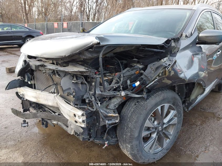 2018 Nissan Murano Sl VIN: 5N1AZ2MH9JN195702 Lot: 43874689