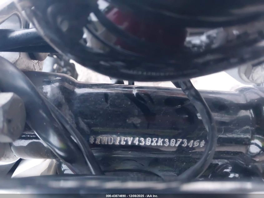 2008 Harley-Davidson Fxdc Daytona Custom VIN: 1HD1GV4308K307345 Lot: 43874690