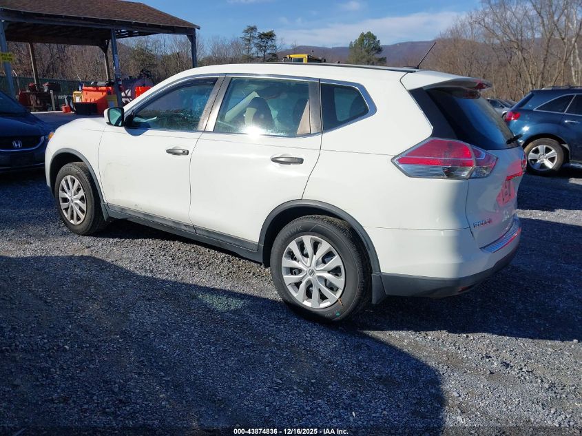 2016 Nissan Rogue S VIN: 5N1AT2MT0GC922834 Lot: 43874836