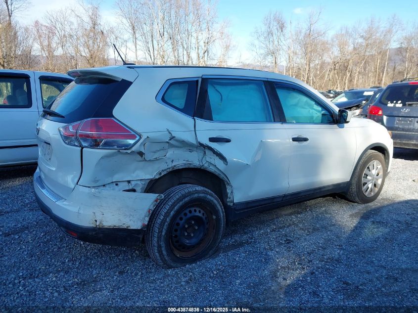 2016 Nissan Rogue S VIN: 5N1AT2MT0GC922834 Lot: 43874836