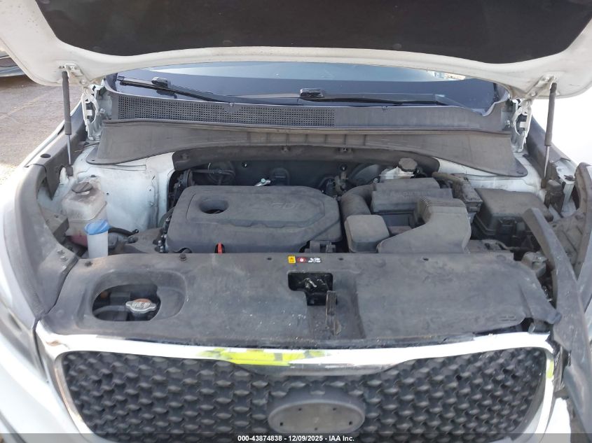 2018 Kia Sorento 2.4L Lx VIN: 5XYPG4A39JG348014 Lot: 43874838