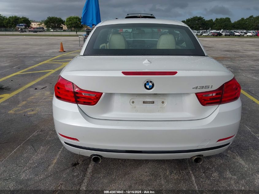 2015 BMW 435I VIN: WBA3T3C57FP738646 Lot: 43874843