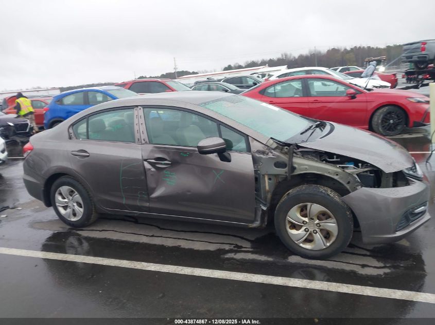 2014 Honda Civic Lx VIN: 19XFB2F59EE033130 Lot: 43874867