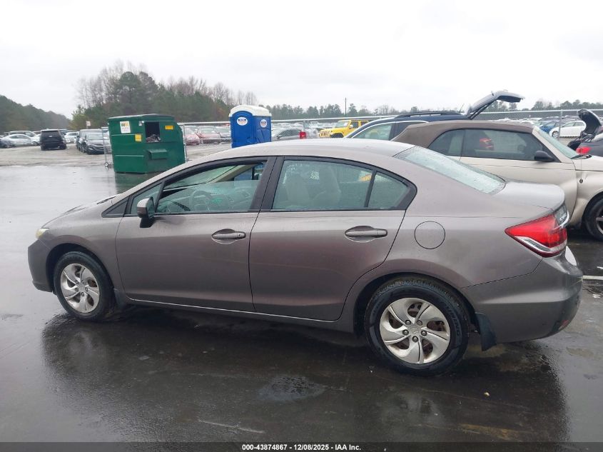 2014 Honda Civic Lx VIN: 19XFB2F59EE033130 Lot: 43874867