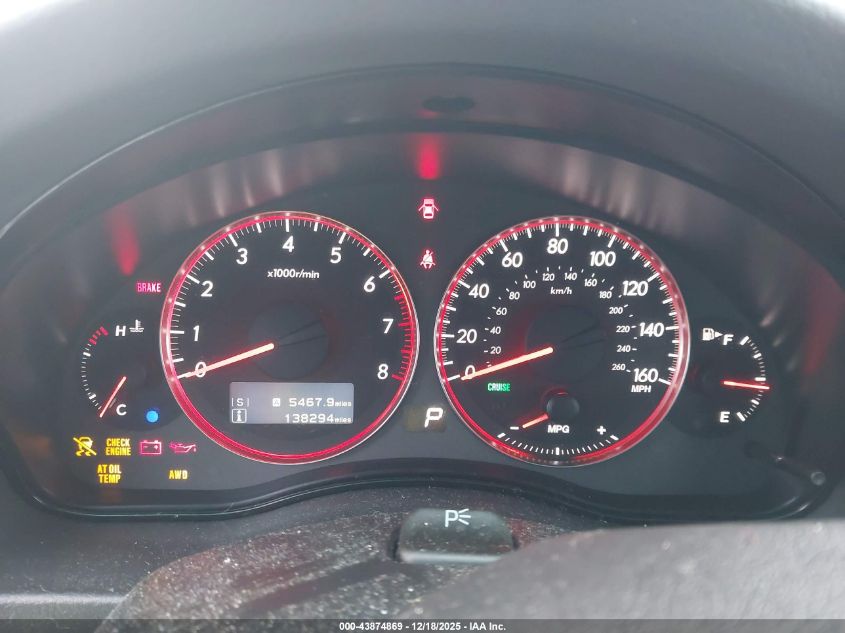 2008 Subaru Outback 2.5Xt Limited VIN: 4S4BP63C984318387 Lot: 43874869