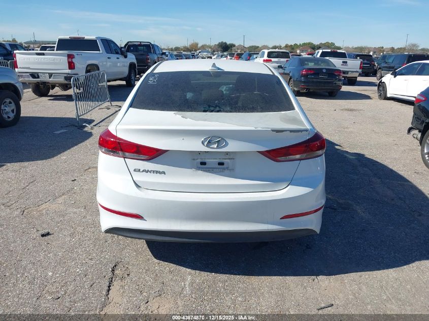 2018 Hyundai Elantra Value Edition VIN: 5NPD84LF9JH282712 Lot: 43874870