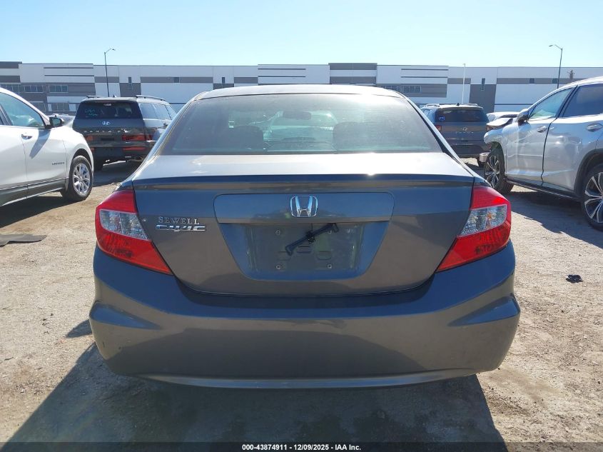 2012 Honda Civic Lx VIN: 2HGFB2F55CH583816 Lot: 43874911