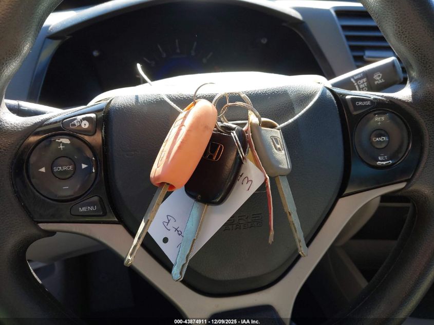 2012 Honda Civic Lx VIN: 2HGFB2F55CH583816 Lot: 43874911