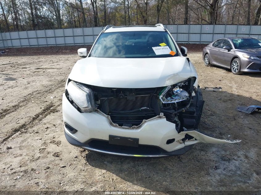 2016 Nissan Rogue Sv VIN: 5N1AT2MV4GC876734 Lot: 43874914