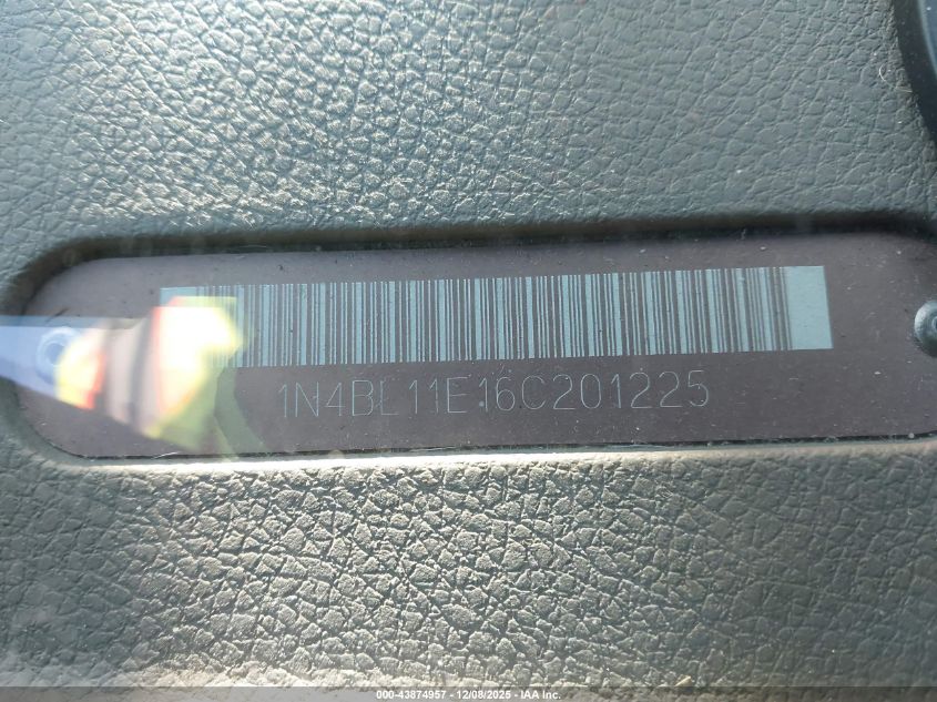 2006 Nissan Altima 3.5 Sl VIN: 1N4BL11E16C201225 Lot: 43874957
