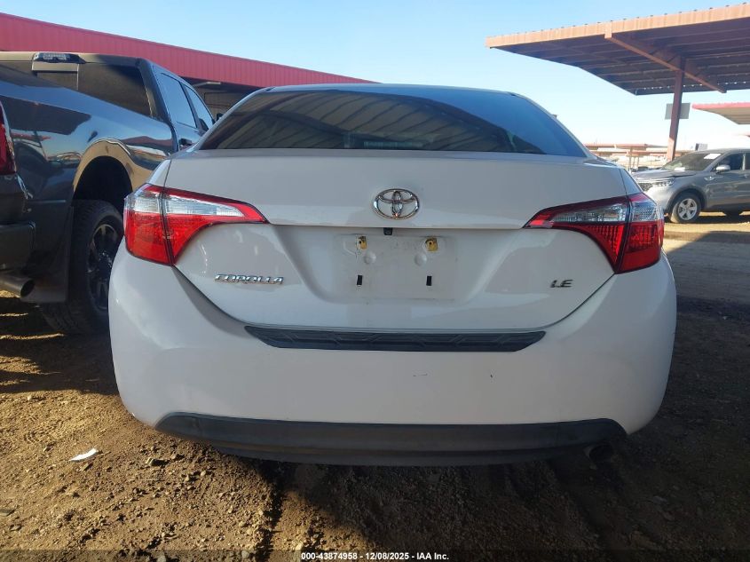 2016 Toyota Corolla Le Plus VIN: 2T1BURHE6GC736877 Lot: 43874958