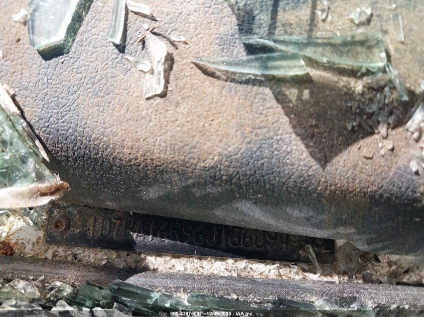 2006 Dodge Ram 1500 St VIN: 1D7HA16K96J186094 Lot: 43875007