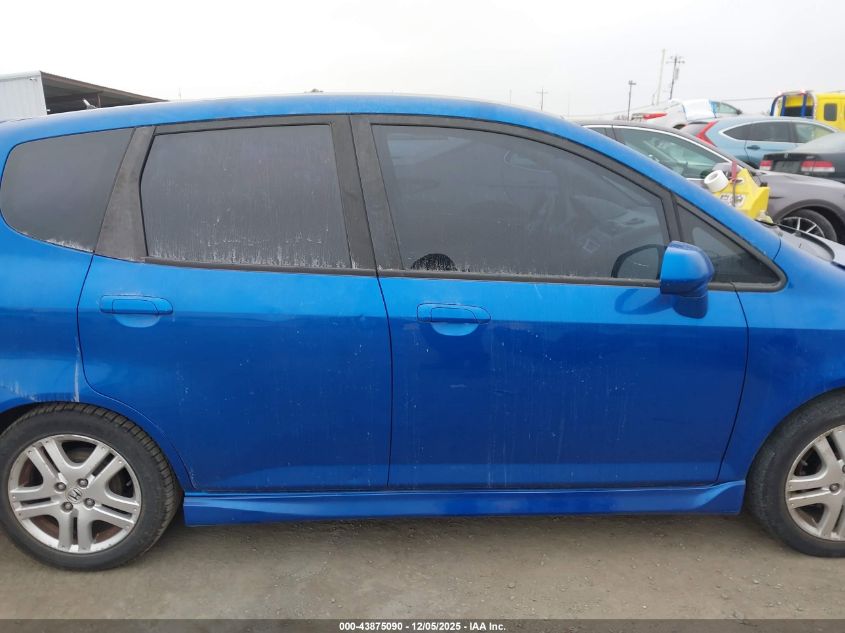 2007 Honda Fit Sport VIN: JHMGD38687S015615 Lot: 43875090