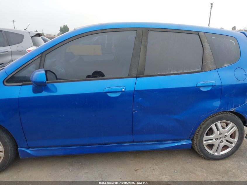 2007 Honda Fit Sport VIN: JHMGD38687S015615 Lot: 43875090
