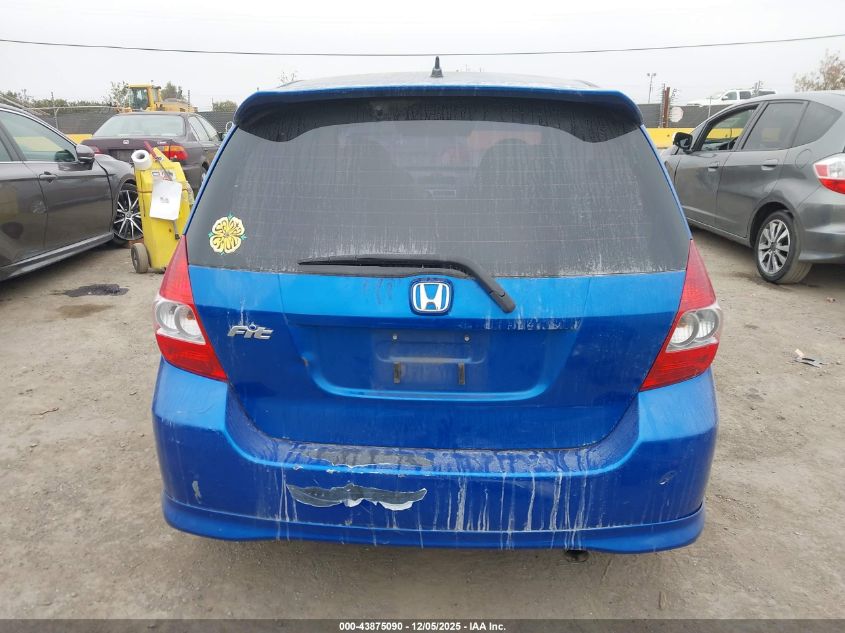 2007 Honda Fit Sport VIN: JHMGD38687S015615 Lot: 43875090