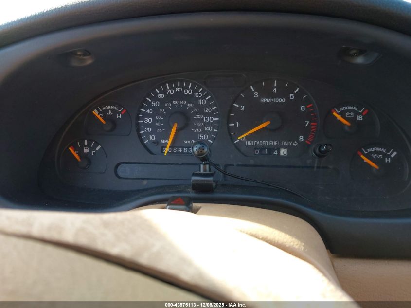 1996 Ford Mustang Gt VIN: 1FALP45X3TF104656 Lot: 43875113