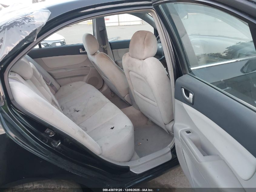 2008 Hyundai Sonata Gls VIN: 5NPET46C88H310787 Lot: 43875125