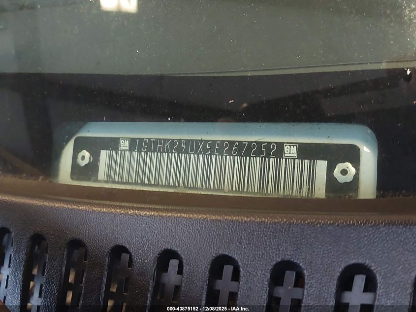 2005 GMC Sierra 2500Hd Sle VIN: 1GTHK29UX5E267252 Lot: 43875152