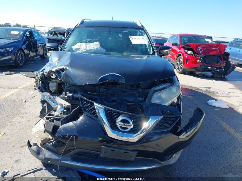 2015 Nissan Rogue Sv VIN: KNMAT2MVXFP584162 Lot: 43875170